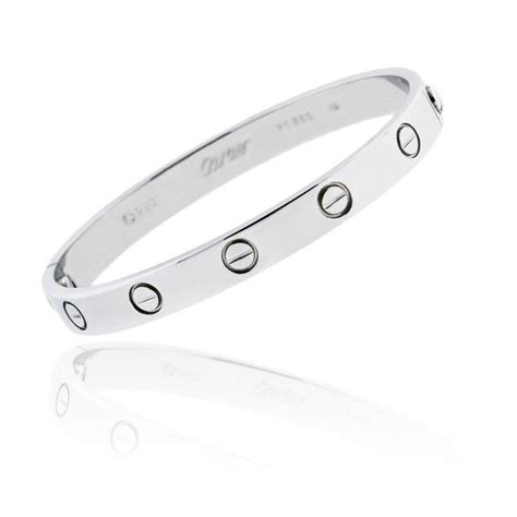 cartier love bangle silver